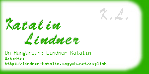 katalin lindner business card